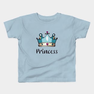 Royal Princess Crown Kids T-Shirt